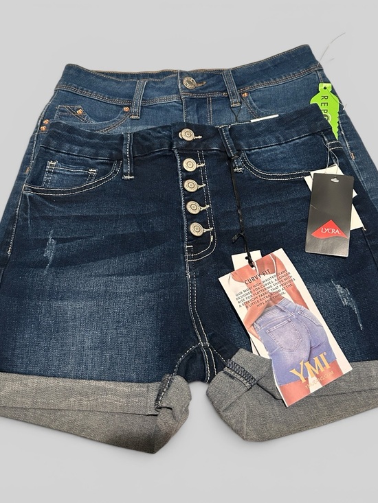 Ymi Jeans Pants - YMI set of two new pair of denim stretch high-rise retro shorts size 5/27